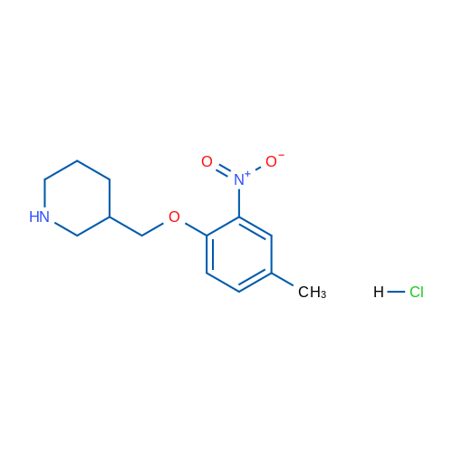 3-((4-Methyl-2-nitrophenoxy)methyl)piperidine hydrochloride 1g