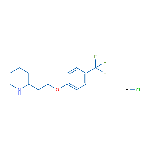 2-(2-(4-(Trifluoromethyl)phenoxy)ethyl)piperidine hydrochloride 5g