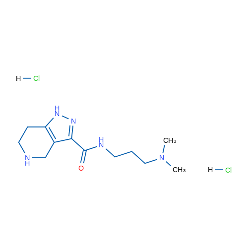 N-(3-(Dimethylamino)propyl)-4,5,6,7-tetrahydro-1H-pyrazolo[4,3-c]pyridine-3-carboxamide dihydrochloride 1g