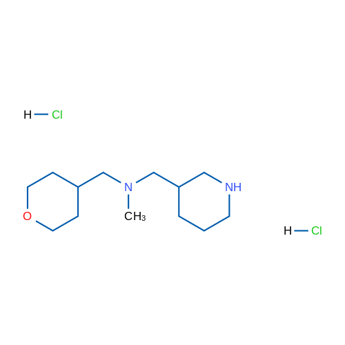 N-Methyl-1-(piperidin-3-yl)-N-((tetrahydro-2H-pyran-4-yl)methyl)methanamine dihydrochloride 5g