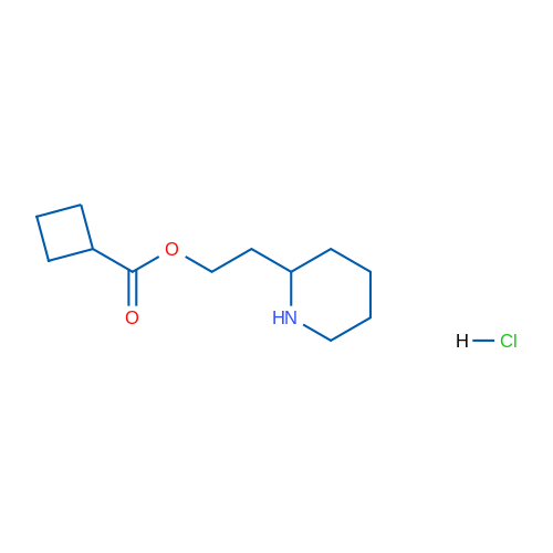 2-(Piperidin-2-yl)ethyl cyclobutanecarboxylate hydrochloride 1g