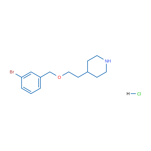 4-(2-((3-Bromobenzyl)oxy)ethyl)piperidine hydrochloride 5g