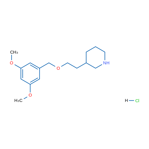 3-(2-((3,5-Dimethoxybenzyl)oxy)ethyl)piperidine hydrochloride 1g