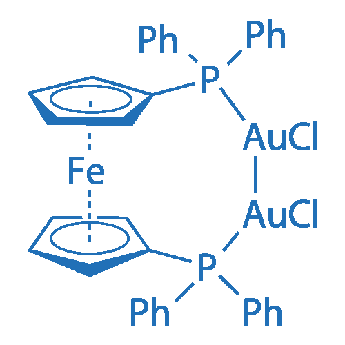 Bis(chlorogold(I)) [1,1'-bis(diphenylphosphino)ferrocene] 1g