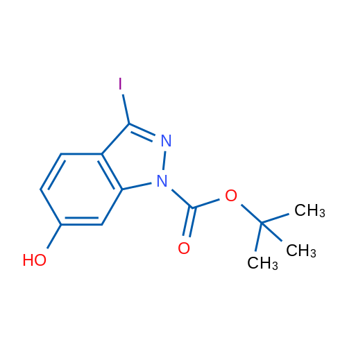 tert-Butyl 6-hydroxy-3-iodo-1H-indazole-1-carboxylate 1g