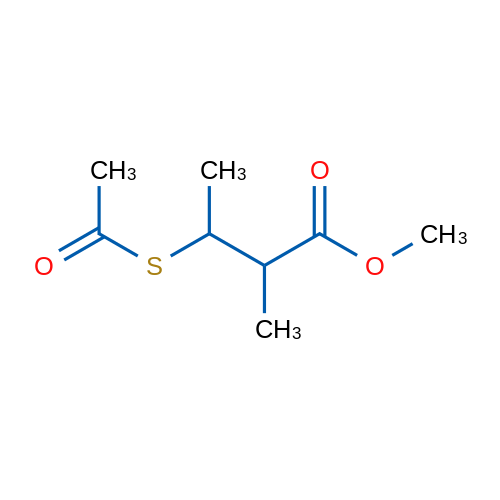 Methyl 3-(acetylsulfanyl)-2-methylbutanoate 1g