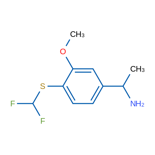 1-{4-[(difluoromethyl)sulfanyl]-3-methoxyphenyl}ethan-1-amine 5g