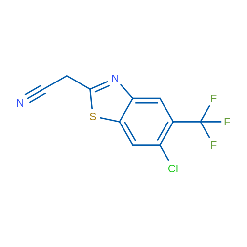 2-(6-Chloro-5-(trifluoromethyl)benzo[d]thiazol-2-yl)acetonitrile 1g