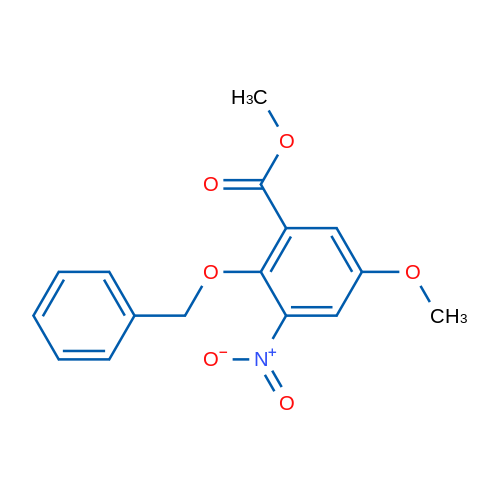 Methyl 2-(benzyloxy)-5-methoxy-3-nitrobenzenecarboxylate 5g
