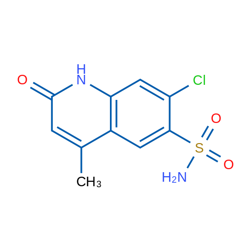 7-Chloro-4-methyl-2-oxo-1,2-dihydroquinoline-6-sulfonamide 1g