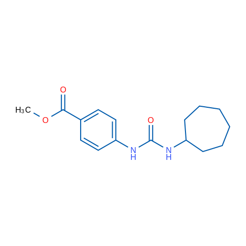 Methyl 4-[(cycloheptylcarbamoyl)amino]benzoate 1g