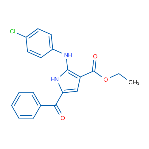 Ethyl 5-benzoyl-2-[(4-chlorophenyl)amino]-1H-pyrrole-3-carboxylate 1g