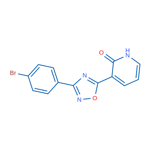 3-[3-(4-Bromophenyl)-1,2,4-oxadiazol-5-yl]-1,2-dihydropyridin-2-one 1g