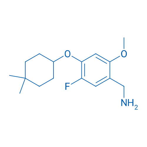 (4-((4,4-Dimethylcyclohexyl)oxy)-5-fluoro-2-methoxyphenyl)methanamine 100mg