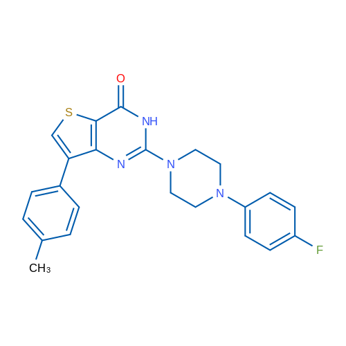2-[4-(4-Fluorophenyl)piperazin-1-yl]-7-(4-methylphenyl)-3H,4H-thieno[3,2-d]pyrimidin-4-one 1g