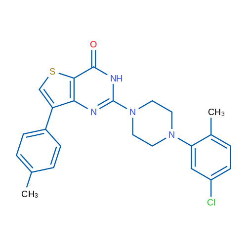 2-[4-(5-Chloro-2-methylphenyl)piperazin-1-yl]-7-(4-methylphenyl)-3H,4H-thieno[3,2-d]pyrimidin-4-one 1g