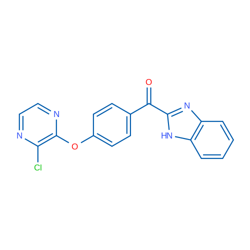 (4-(3-CHloropyrazin-2-yloxy)phenyl)(1h-benzo[d]imidazol-2-yl)methanone 100mg