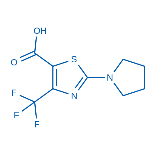 2-(Pyrrolidin-1-yl)-4-(trifluoromethyl)thiazole-5-carboxylic acid 1g