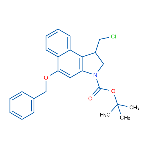 tert-Butyl 5-(benzyloxy)-1-(chloromethyl)-1H-benzo[e]indole-3(2H)-carboxylate 250mg