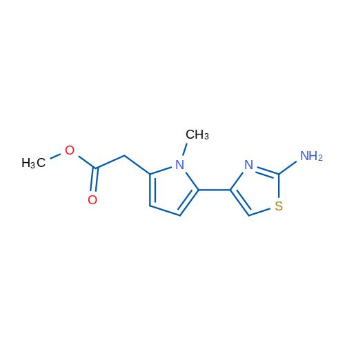 Methyl 2-[5-(2-amino-1,3-thiazol-4-yl)-1-methyl-1H-pyrrol-2-yl]acetate 1g