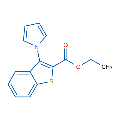 Ethyl 3-(1H-pyrrol-1-yl)benzo[b]thiophene-2-carboxylate 1g