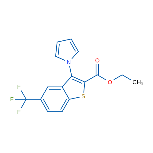 Ethyl 3-(1H-pyrrol-1-yl)-5-(trifluoromethyl)benzo[b]thiophene-2-carboxylate 5g