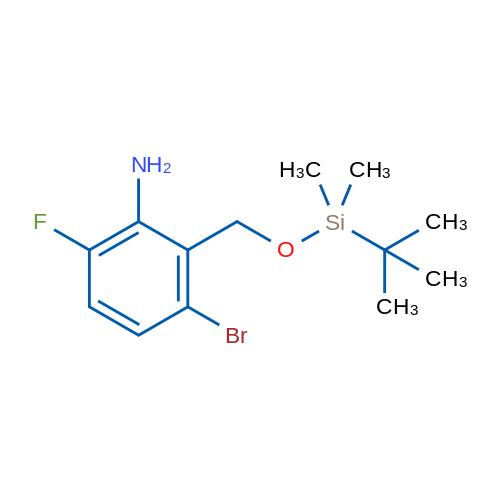 3-Bromo-2-(((tert-butyldimethylsilyl)oxy)methyl)-6-fluoroaniline 1g