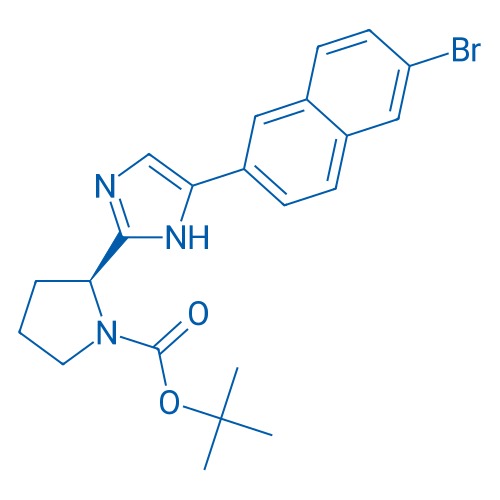 (S)-tert-Butyl 2-(5-(6-bromonaphthalen-2-yl)-1H-imidazol-2-yl)pyrrolidine-1-carboxylate 5g