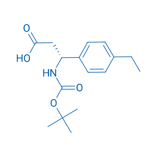 (R)-3-((tert-Butoxycarbonyl)amino)-3-(4-ethylphenyl)propanoic acid 100mg