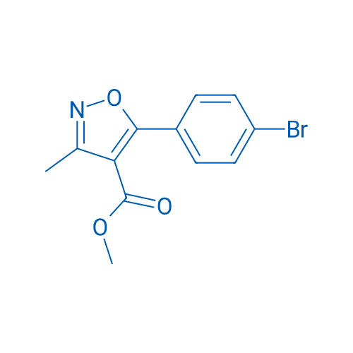 Methyl 5-(4-bromophenyl)-3-methylisoxazole-4-carboxylate 250mg