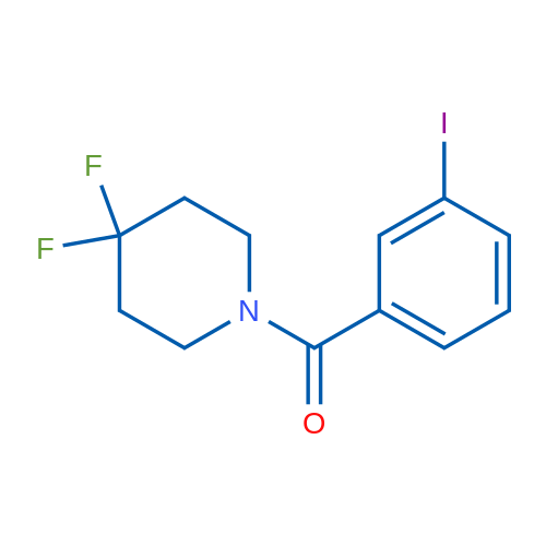 4,4-Difluoro-1-[(3-iodophenyl)carbonyl]piperidine 5g
