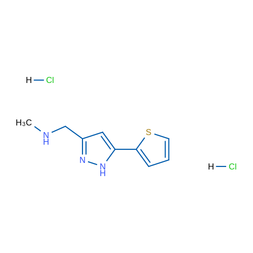 N-Methyl-1-(5-(thiophen-2-yl)-1H-pyrazol-3-yl)methanamine dihydrochloride 5g