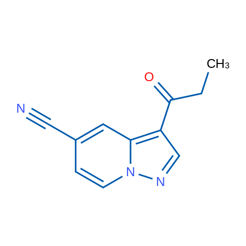 3-Propionylpyrazolo[1,5-a]pyridine-5-carbonitrile 1g