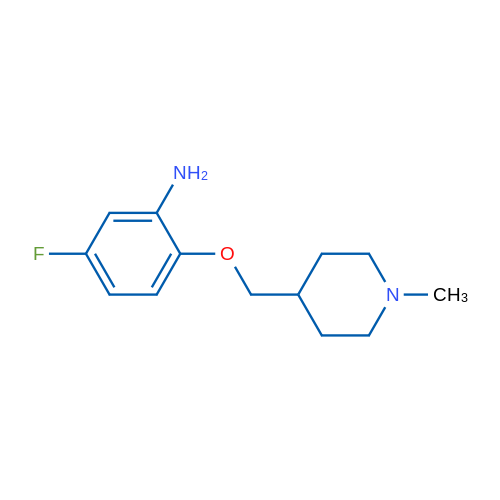 5-Fluoro-2-[(1-methylpiperidin-4-yl)methoxy]aniline 1g
