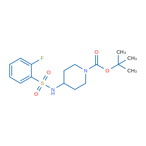 tert-Butyl 4-(2-fluorophenylsulfonamido)piperidine-1-carboxylate 1g