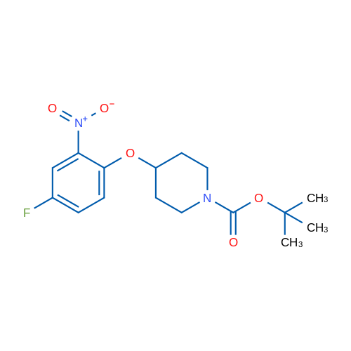 tert-Butyl 4-(4-fluoro-2-nitrophenoxy)piperidine-1-carboxylate 1g
