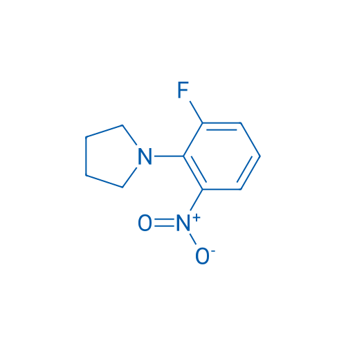 1-(2-Fluoro-6-nitrophenyl)pyrrolidine 250mg