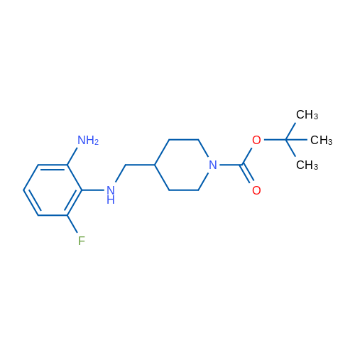 tert-Butyl 4-[(2-amino-6-fluorophenylamino)methyl]piperidine-1-carboxylate 1g