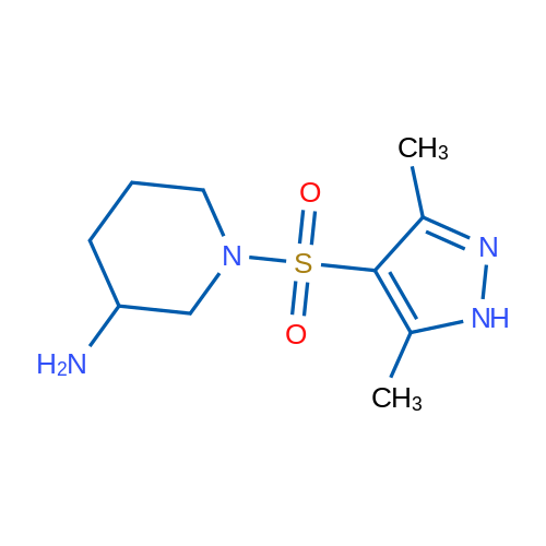 1-((3,5-Dimethyl-1H-pyrazol-4-yl)sulfonyl)piperidin-3-amine 1g