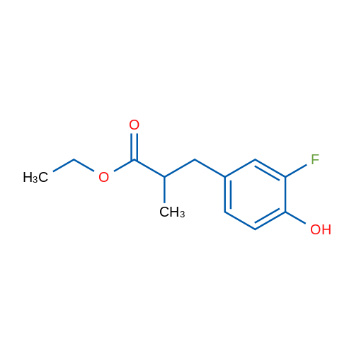 Ethyl 3-(3-fluoro-4-hydroxyphenyl)-2-methylpropanoate 1g