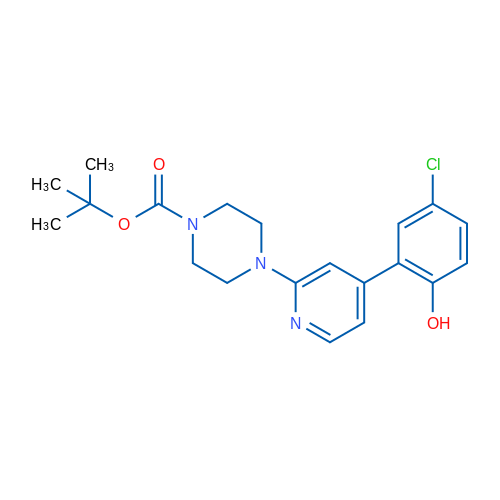 tert-Butyl 4-(4-(5-chloro-2-hydroxyphenyl)pyridin-2-yl)piperazine-1-carboxylate 1g