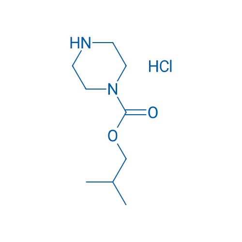 Isobutyl piperazine-1-carboxylate hydrochloride 250mg