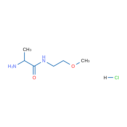 2-Amino-N-(2-methoxyethyl)propanamide hydrochloride 1g