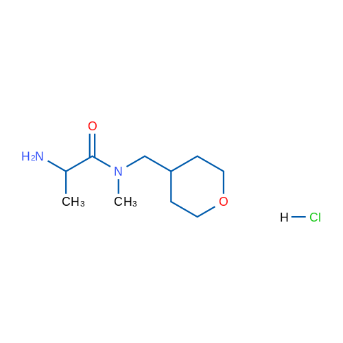 2-Amino-N-methyl-N-((tetrahydro-2H-pyran-4-yl)methyl)propanamide hydrochloride 5g