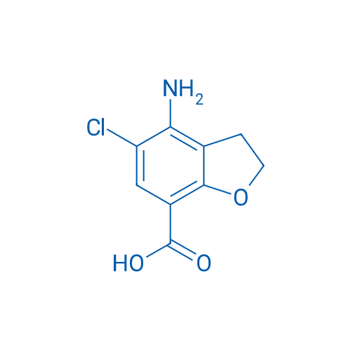 4-Amino-5-chloro-2,3-dihydrobenzofuran-7-carboxylic acid 250mg