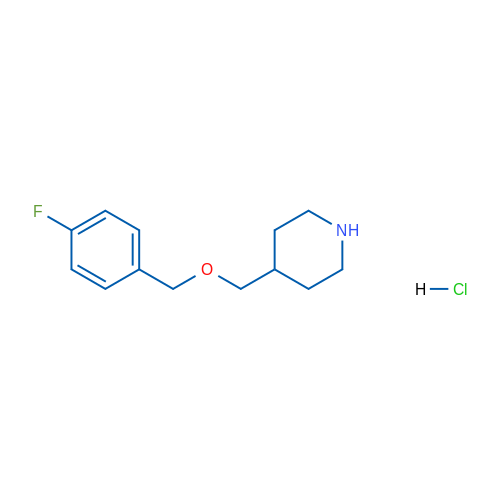 4-(((4-Fluorobenzyl)oxy)methyl)piperidine hydrochloride 1g