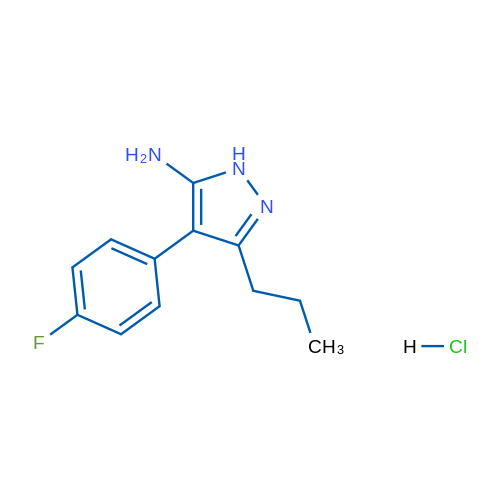4-(4-Fluorophenyl)-3-propyl-1H-pyrazol-5-amine hydrochloride 5g