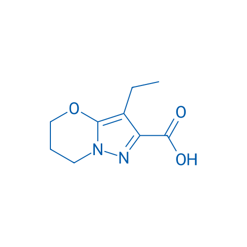 3-Ethyl-6,7-dihydro-5H-pyrazolo[5,1-b][1,3]oxazine-2-carboxylic acid 250mg