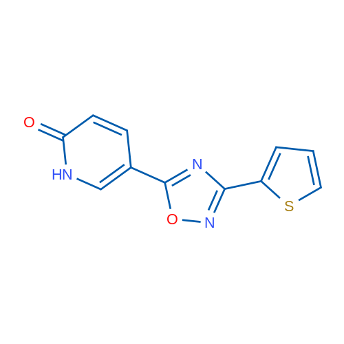 5-[3-(Thiophen-2-yl)-1,2,4-oxadiazol-5-yl]-1,2-dihydropyridin-2-one 1g
