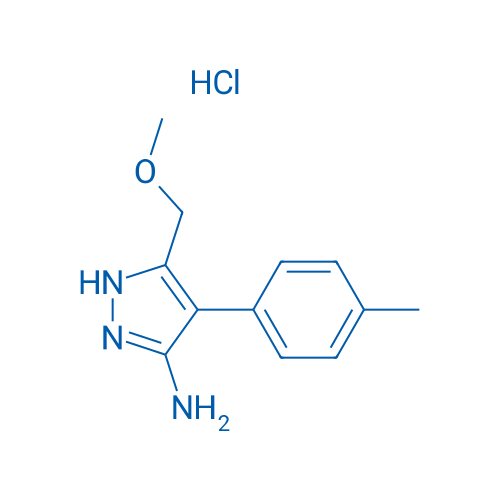 5-(Methoxymethyl)-4-(p-tolyl)-1H-pyrazol-3-amine hydrochloride 1g